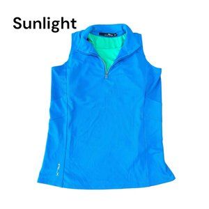 Lauren Ralph Lauren Tank Top Polo Womens Size Medium 1/4 Zipper Build Sport Bra